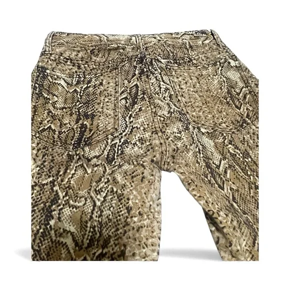 Tory Burch Brown Snakeskin Super Skinny Pants - Picture 8 of 8